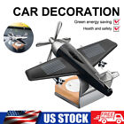 US Solar Powered Airplane Air Freshener Car Airplane Fragrance Diffuser Ornament