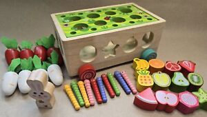 Montessori Wooden Educational Toys for 1 2 3 4 Year Olds Shapes, Counting, Etc.