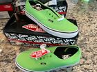 NEW in Box Vans Off The Wall Sneakers Men's 10.5 Women 12  Lime Green Low Top