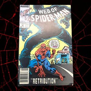 Web of Spider-Man (1985 series) #39 Newsstand. Marvel comics