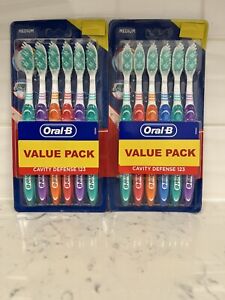 Oral-B All Rounder Cavity Defense Toothbrush 6Pack Medium Lot of 2 FREE SHIPPING