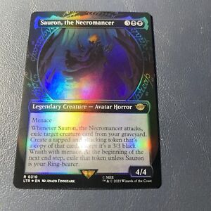 Sauron, The Necromancer Showcase FOIL Lord Of The Rings LTR MTG Magic Card 310