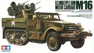 Tamiya 35081 WWII U.S. M16 HALF TRACK W/ Quad 50 cal. AA Mount model kit 1/35