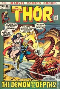 Thor #204 VG 4.0 1972 Stock Image Low Grade