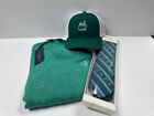 Augusta Masters Clubhouse Collection sweater (L); ANGC hat & Masters tie; 2024 +