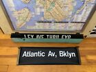 NY NYC SUBWAY 1 LINE ROLL SIGN ATLANTIC AVENUE BROOKLYN BARCLAYS CNTR WATERFRONT