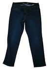 Old Navy Mid-Rise Power Slim Straight Stretchy Blue Jeans Womens Size 10 Short