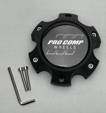 Pro Comp Flat Black Wheel Center Cap W/Screws 703165502 Resin Logo