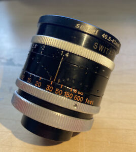 Kern Switar 50mm f1.4 AR C mount cine lens