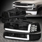 For 99-02 Chevy Silverado 1500 2500 HD 3500 LED DRL Headlight+Bumper Signal Lamp (For: 2001 Chevrolet Tahoe)