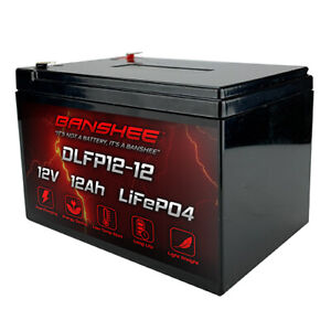 Banshee 12V 12ah LiFePO4 Lithium Battery 3000+ Deep Cycles BMS for E-Scooters
