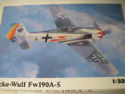 Hasegawa  1/32   Focke-Wulf  Fw 190A-5  Luftwaffe Fighter  Aircraft Model  Kit