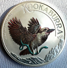Colorized 2024 Australia Kookaburra 1 oz .9999 Silver Bullion Coin BU in Capsule