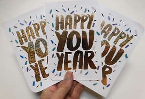 3 Cards Hallmark Greetings Happy New Year HAPPY YOU YEAR 2024