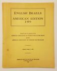 English Braille American Edition 1959, SC, American Association Worker Blind.