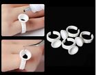 100-Piece Disposable Glue Holder Rings for Eyelash Extensions & Tattoo Pigments