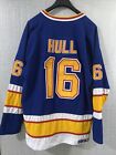 Vintage CCM NHL St. Louis Blues Brett Hull 16 Throwback Jersey Mens 52 2XL