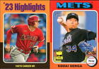 2024 Topps Heritage Mini Short Print Base SP #1-100 & 407 - You Pick From A List