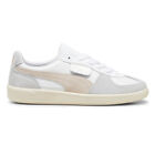 Puma Palermo Leather Lace Up  Womens Beige, Grey, White Sneakers Casual Shoes 39