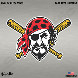 Pittsburgh Pirates MLB Baseball Color Sports Decal Sticker-Free Shipping