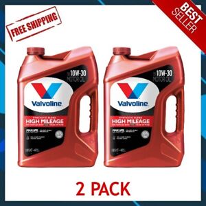 🔥2 PACK🔥 Valvoline High Mileage with MaxLife Technology Motor Oil SAE 10W-30
