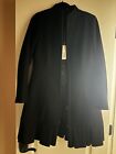 NWT ANNE FONTAINE BLACK WOOL COAT, Size 40