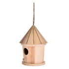 Bird House Wooden Hummingbird Nest Outdoor Hanging Resting Place for Birds Decor