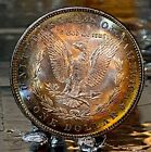 1889 P Morgan Silver Dollar - Gem ++ Uncirc- Nice Rainbow Bullseyes Toning