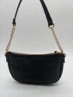 INC faux-leather chain strap women's mini shoulder bag clutch - BLACK/Gold