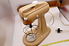 KitchenAid Tan Stand Color CounterTop Mixer Model 4C! With Whisk! Vintage
