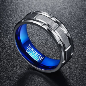 Men Stainless Steel Fashion Rings Hip Hop Party Titanium Jewelry Gift Size 7-13