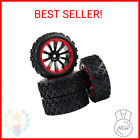 1/10 RC Car Tires 12mm Hex Wheels and Tires for 1/18 Truck 1/12 to 1/16 Buggy Sl