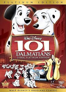 101 Dalmatians (Two-Disc Platinum Edition) - DVD -  Very Good - Thurl Ravenscrof