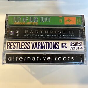 Cassettes Lot COMPILATIONS PUNK indie Alternative New wave 80s Lot Of 4