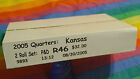 2005 P&D Kansas State Quarters, 2-Roll Set, sealed US Mint Box - R46