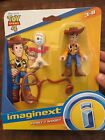 Imaginext Disney Pixar Toy Story 4 Movie Forky  Spork Cowboy Woody Figure Set