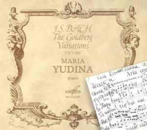 Bach: The Goldberg Variations - Maria Yudina CD Melodiya New