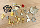 Vintage Assorted Pin Brooch Lot Bundle (Set of 19 Brooch Pins)