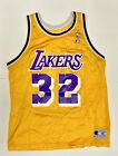 Champion Magic Johnson Los Angeles Lakers Jersey Vtg 80s NBA Size 48