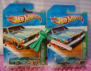 SUPER&Regular TREASURE HUNT lot  '64 PONTIAC GTO #57✰Teal;rl✰2011 Hot Wheels