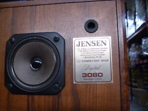 Jensen Digital 3080 CD Ready Floor Standing Walnut Speakers Vintage 257661 - set