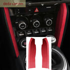Suede Red Central Control Side Panel Trim For Toyot@ 86 Subaru BRZ 2012-20 /FR-S (For: Scion FR-S)