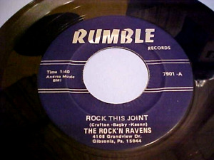 The Rock'n Ravens - NM VINYL & EX AUDIO - Rock This Joint / Boppin The Blues