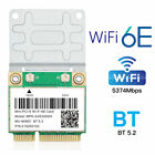 WiFi 6E Wifi Card Mini PCI-E Network Adapter 802.11AX AX210 WiFi Bluetooth 5.2
