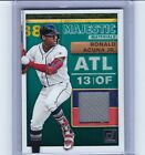 2019 Donruss Ronald Acuna Jr Majestic Materials Used Jersey Patch #MM-RA Braves