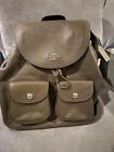 NWT COACH Pebbled Leather Pennie Backpack SV / SURPLUS Style 6145