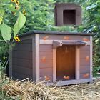 GUTINNEEN Outdoor Cat House Insulated Feral Cat Shelter with Thermal Liner Ou...