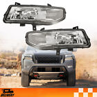 Front Fog Lights For 2022-2023 Nissan Frontier Front Bumper Lamps Clear Glassy (For: 2022 Nissan Frontier)