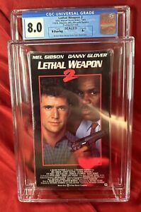 Lethal Weapon 2 CGC 8.0 Box, A+ Seal | Sealed VHS | Action Movie Memorabilia |