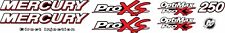 mercury pro XS Replacement decals outboard 250 HP decal kit
